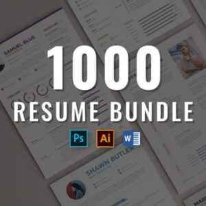 1000 Resume Templates BUNDLE 1000 Resume Templates BUNDLE