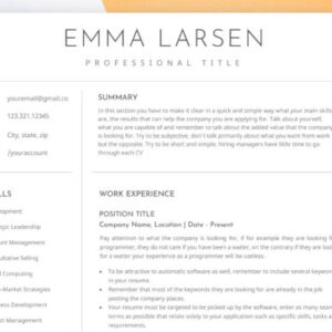 ATS Resume Template Word & Google Docs ATS Resume Template Word & Google Docs