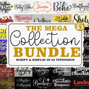 The Mega Font Bundle The Mega Font Bundle