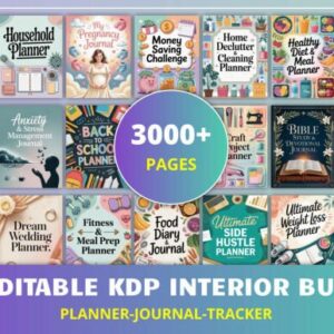 Ultimate KDP Interior Bundle | 40+ Editable | Mega Planner & Journal Pack | No Bleed | Printable & Digital | Ready to Publish Canva Templates Ultimate KDP Interior Bundle | 40+ Editable | Mega Planner & Journal Pack | No Bleed | Printable & Digital | Ready to Publish Canva Templates